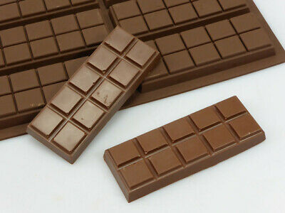 6 Cell 10 Section Chunk Chocolate Snap Bar Candy Silicone Mould For Hard Candies