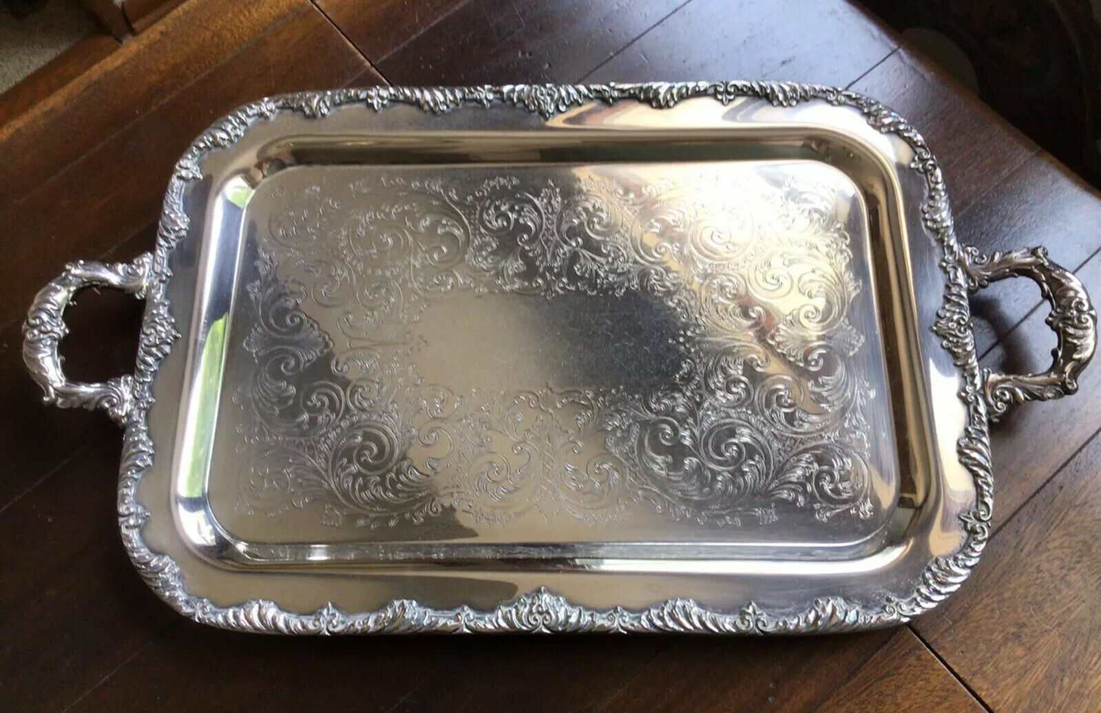 Vintage - 20” Waiter Tray - King Edward, Silverplate - National Silver Co, #5016