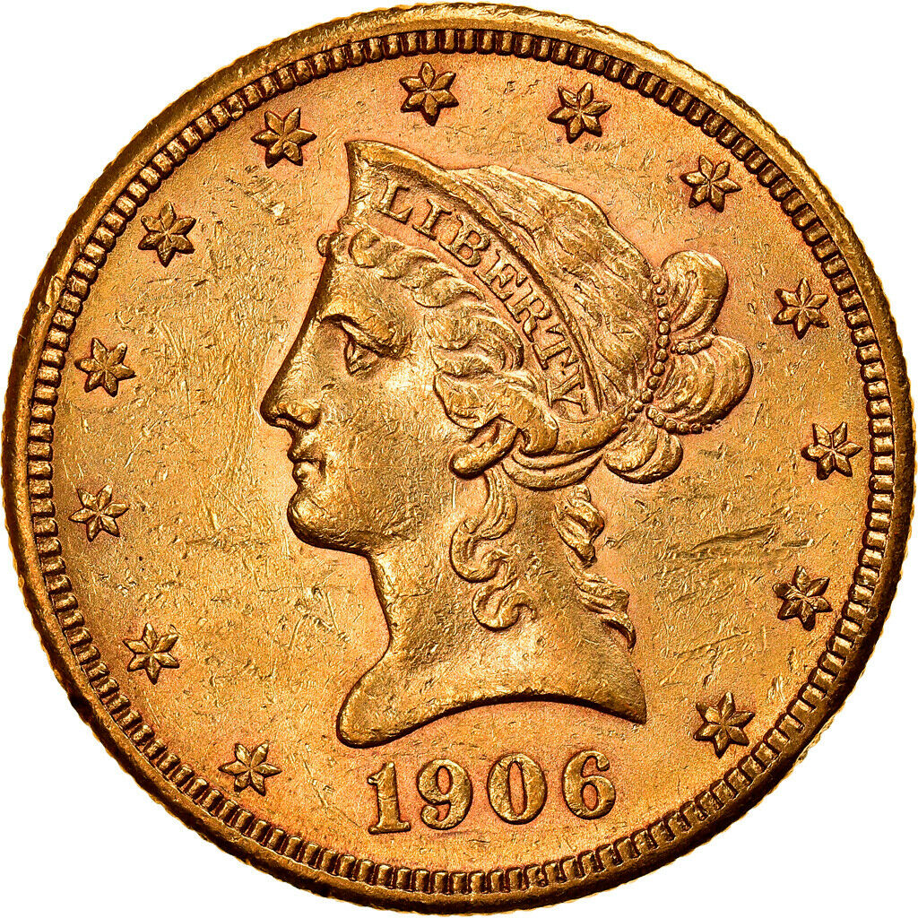 [#841069] Coin, United States, Coronet Head, $10, Eagle, 1906, U.s. Mint, San