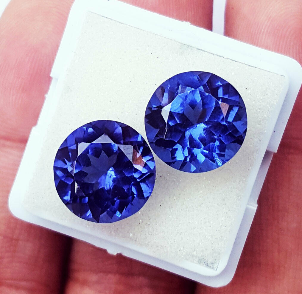 Loose Gemstone Natural Tanzanite 8 To 10 Cts Certified Pair With Free Shipping