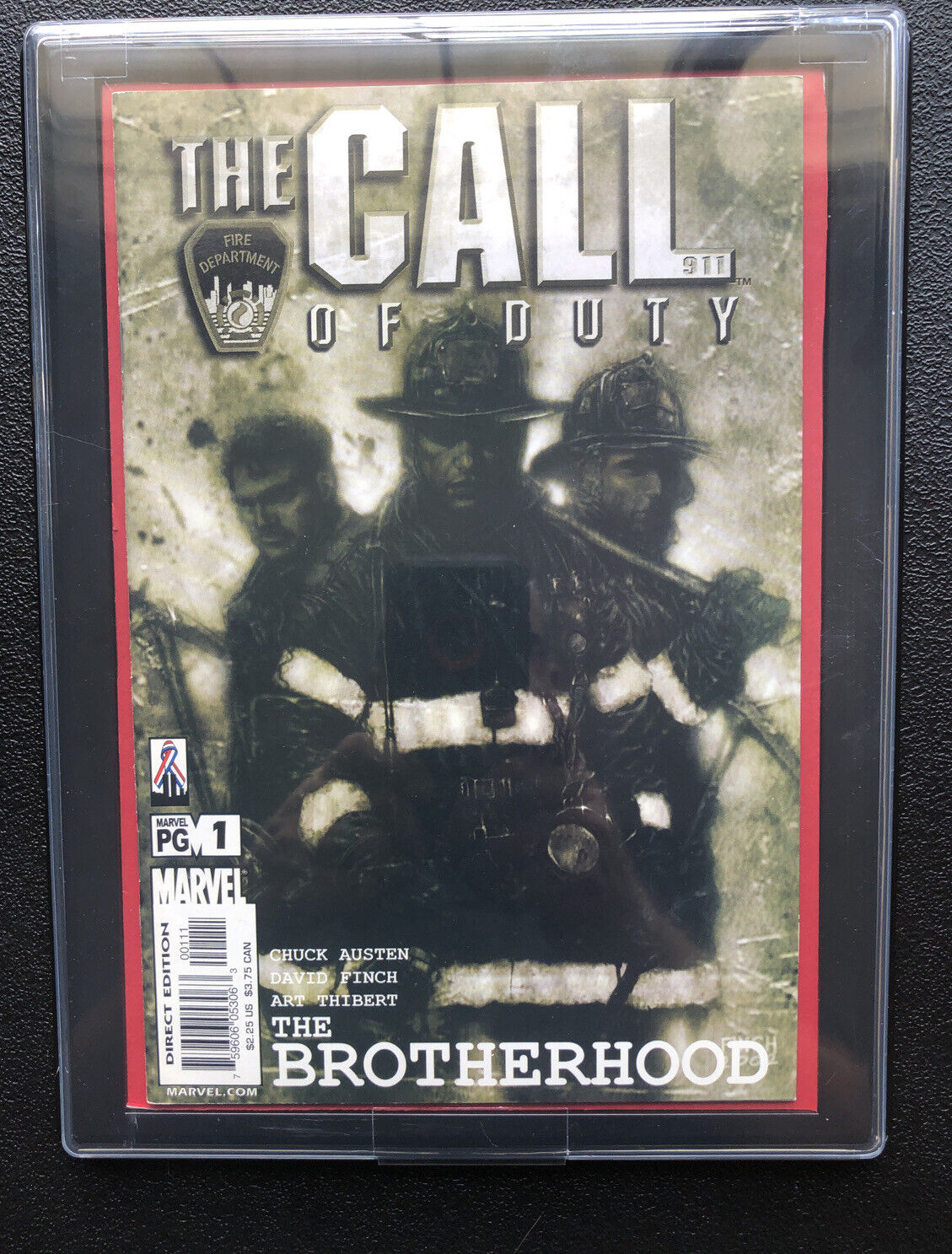 Marvel Call Of Duty - Fire Department “ The Brotherhood #1 “with Display. Nib