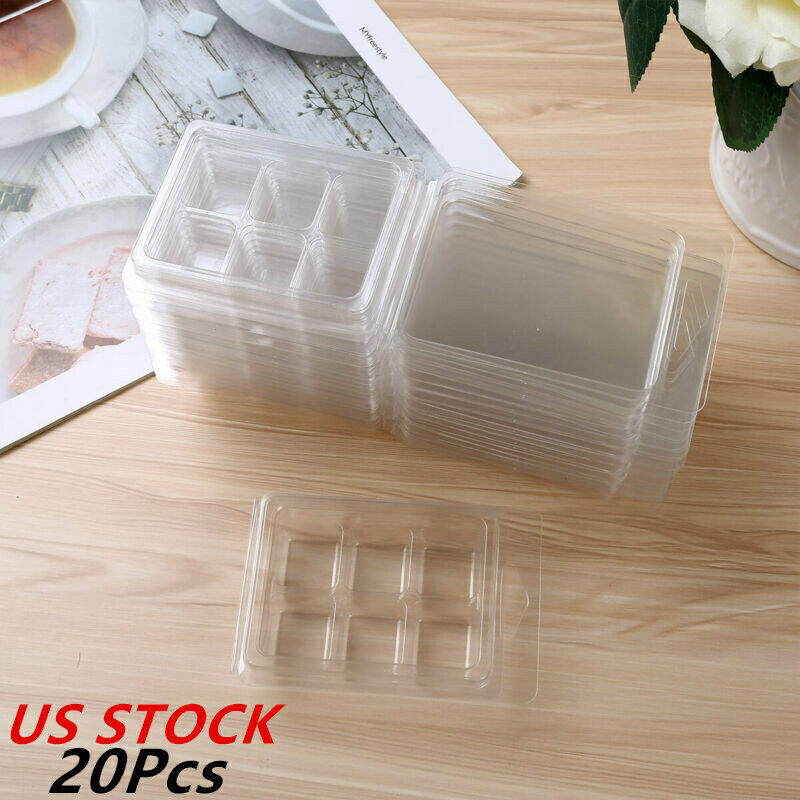 20x Plastic Candle Molds Wax Melt Containers Clamshells Molds For Candle Making