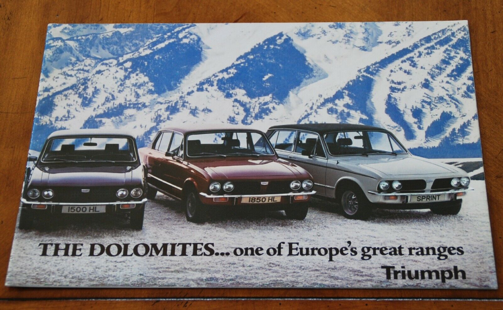 Triumph Dolomite Brochure Prospekt, 1978