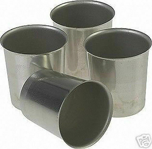 Seamless Metal Votive Candle Molds (lot Of 12) -  No Charge For Shipping