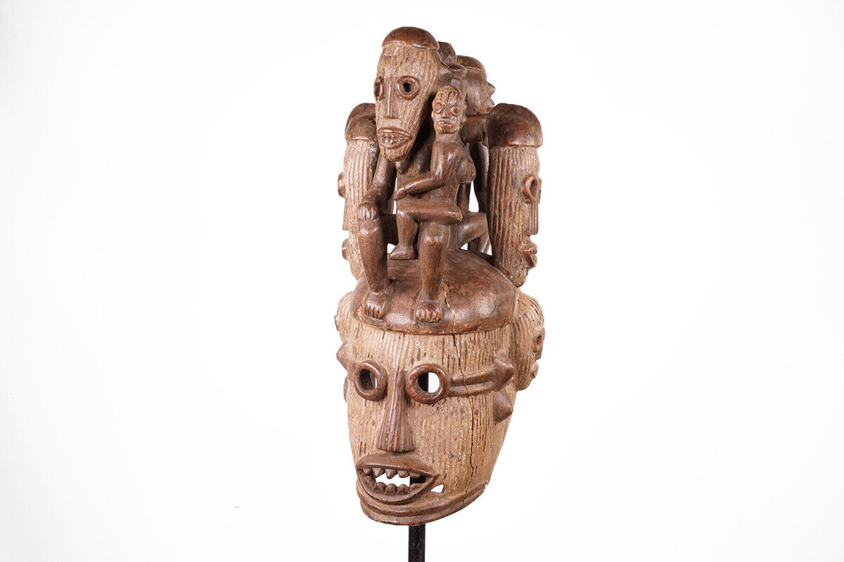 Unusual Igbo Or Idoma Face Mask 21" - Nigeria - African Art