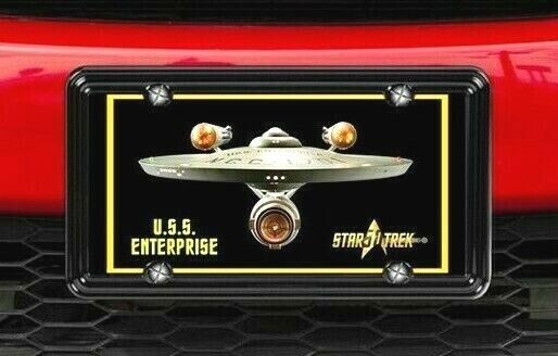 Custom Made Star Trek Uss Enterprise 6" X 12" License Plate