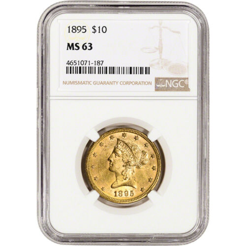 Us Gold $10 Liberty Head Eagle - Ngc Ms63 - Random Date