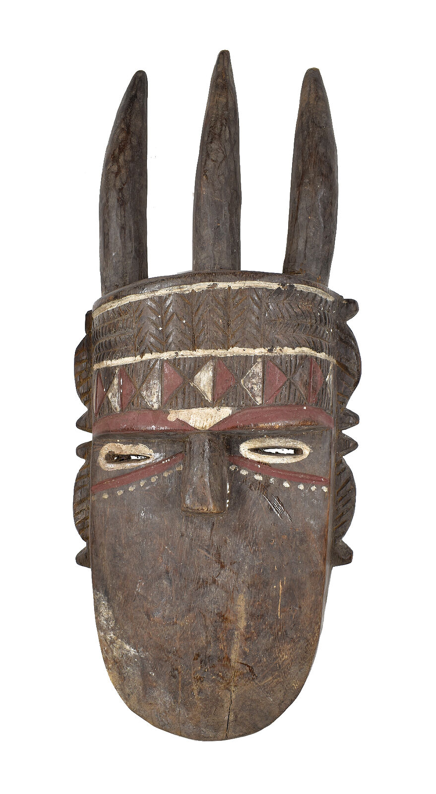 Toma Mask Landai Three Horns Guinea African Art