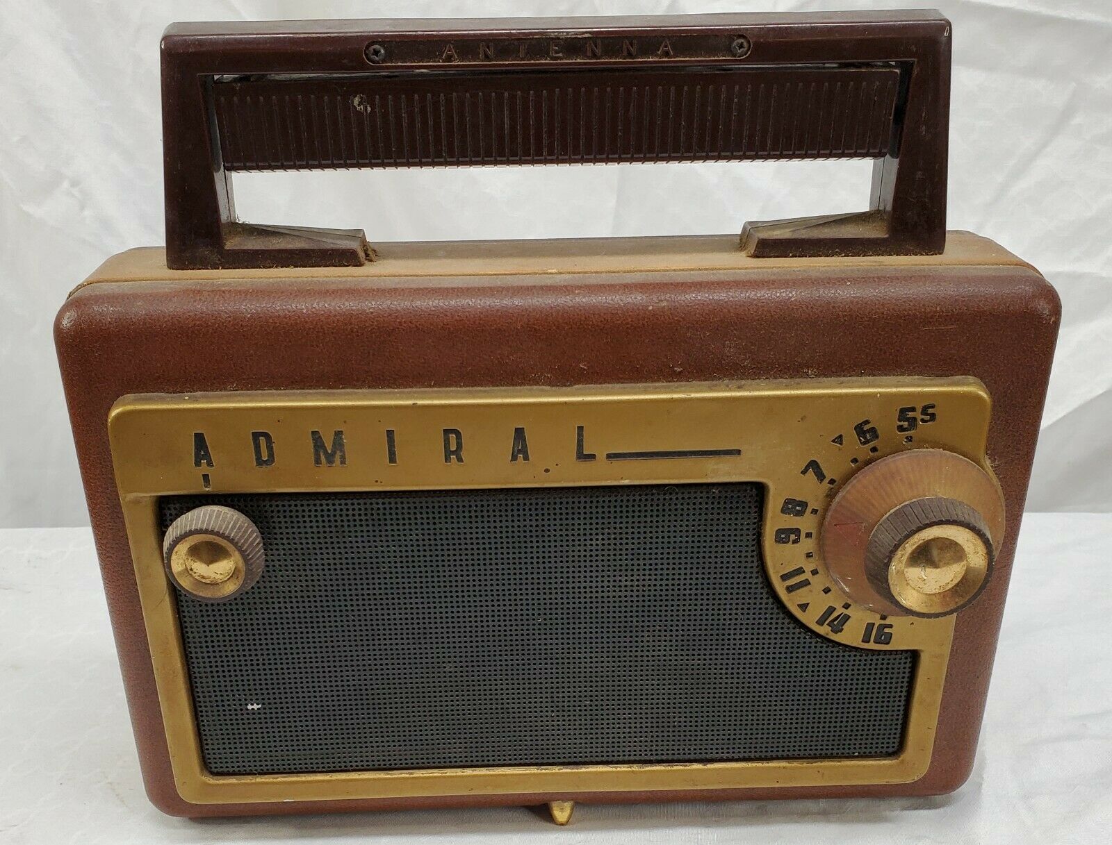 Admiral Portable Tube Am Radio, 202,215,217,218, Roto-scope Antenna-parts-repair