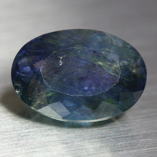 14.22 Cts_amazing !! Nice Massive Luster_100 % Natural Purplish Blue Tanzanite