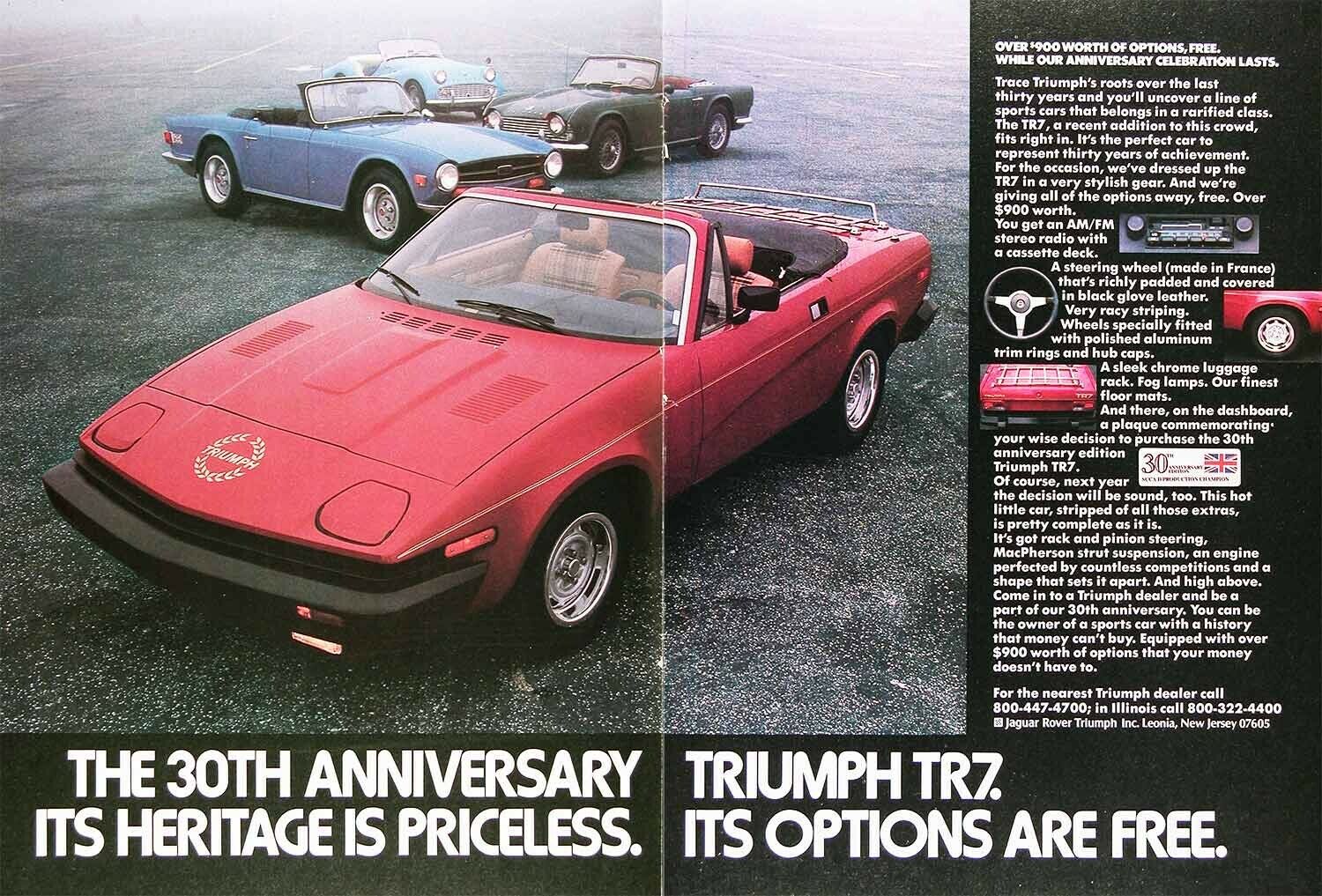 1980 Triumph Tr-7 Convertible Genuine Vintage Ad ~ Free Shipping!