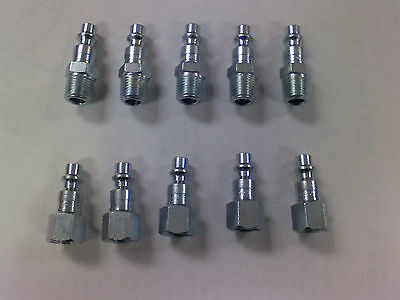 5 Pieces Each Of Milton 727 Male And 728 Female M Style Air Hose Fittings
