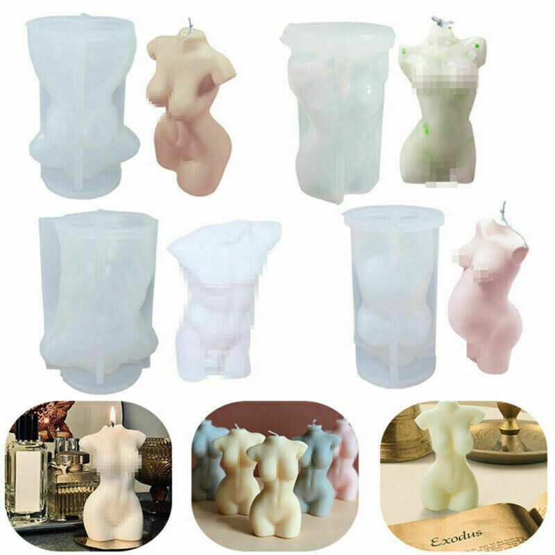 3d Silicone Human Body Candle Mold Female Perfume Candle Making Wax Mould Tool