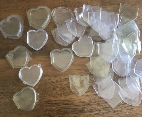 Beanie Babies Clear Plastic Heart Shaped Tag Protector Tags (40 Count)
