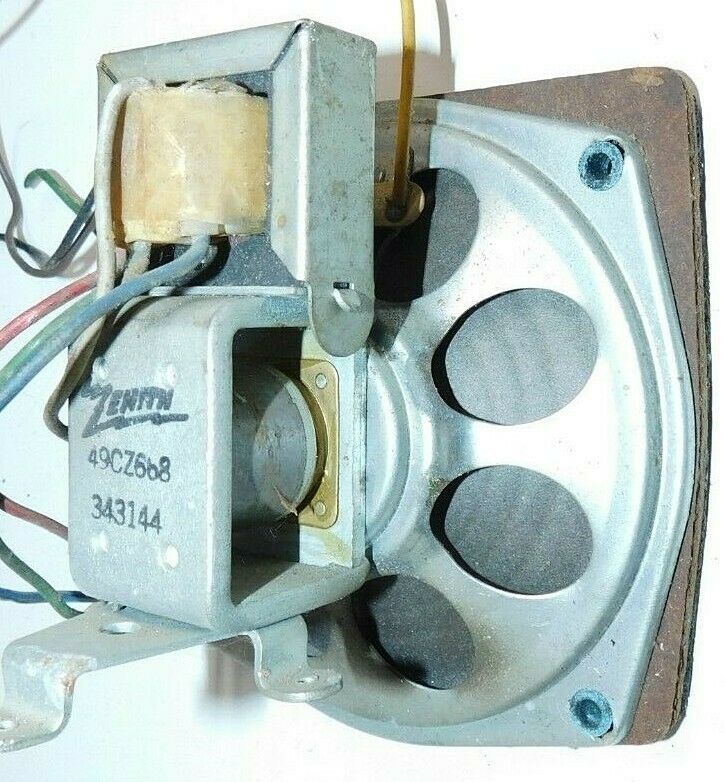 500 Series Zenith Transoceanic #49cz668 Speaker Assembly W/ Output Transformer