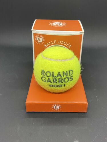 2021 French Open Roland Garros Match Used Tennis Ball Won By Novak Djokovic