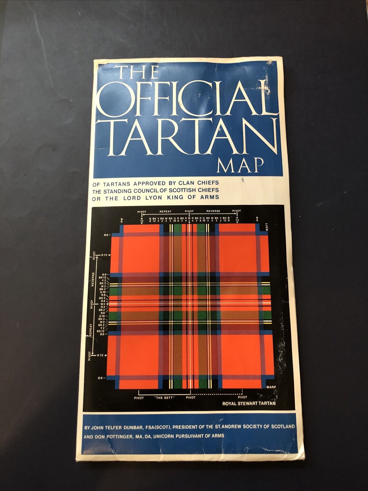 The Official Tartan Map 1976 John Telfer Dunbar