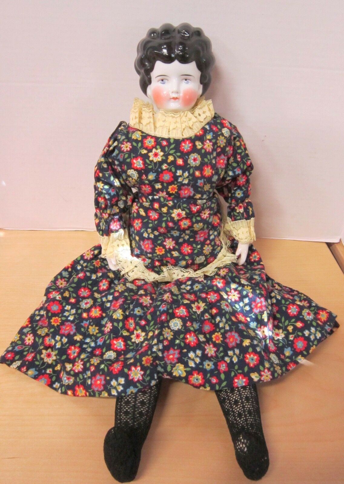 22" Germany China Head Doll - Exposed Ears, Vintage Outfit - Excellent Cond.