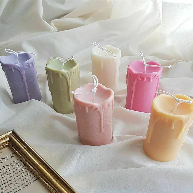 Tearing Creative Candle Mold Nordic Home Decoration Cute Small Wax Crafts Mould