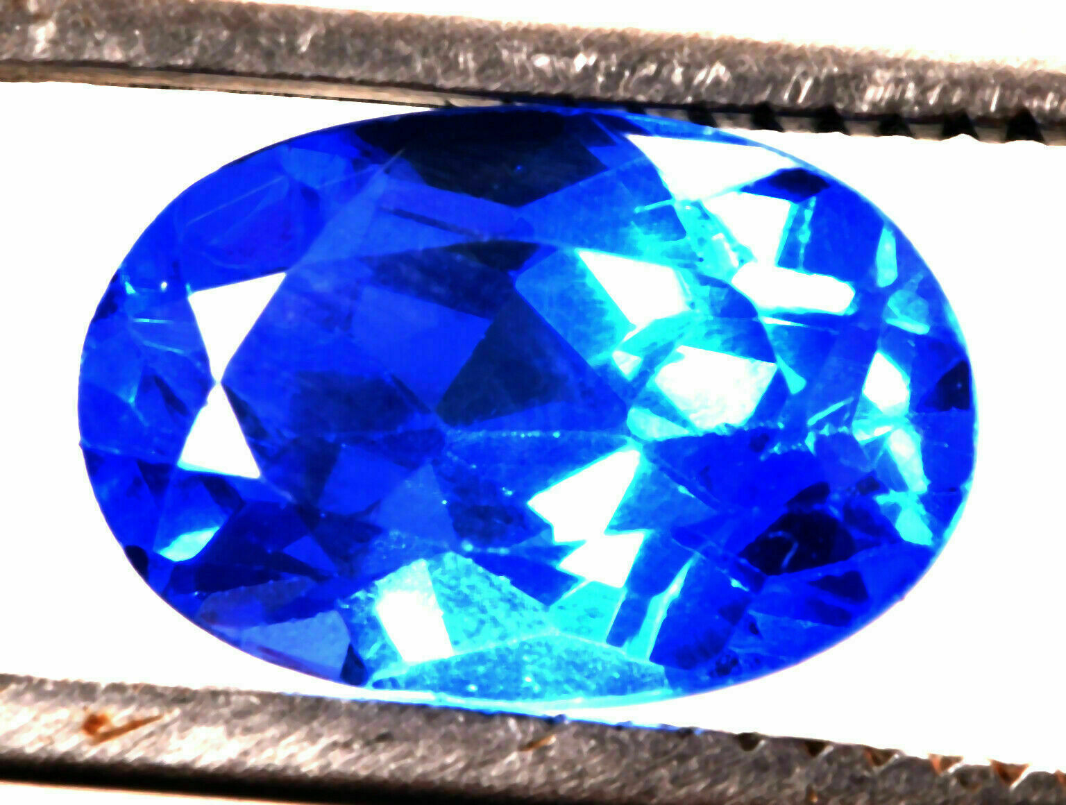 9.80 Cts. Natural Blue Tanzanite Oval Shape Certified Gemstone