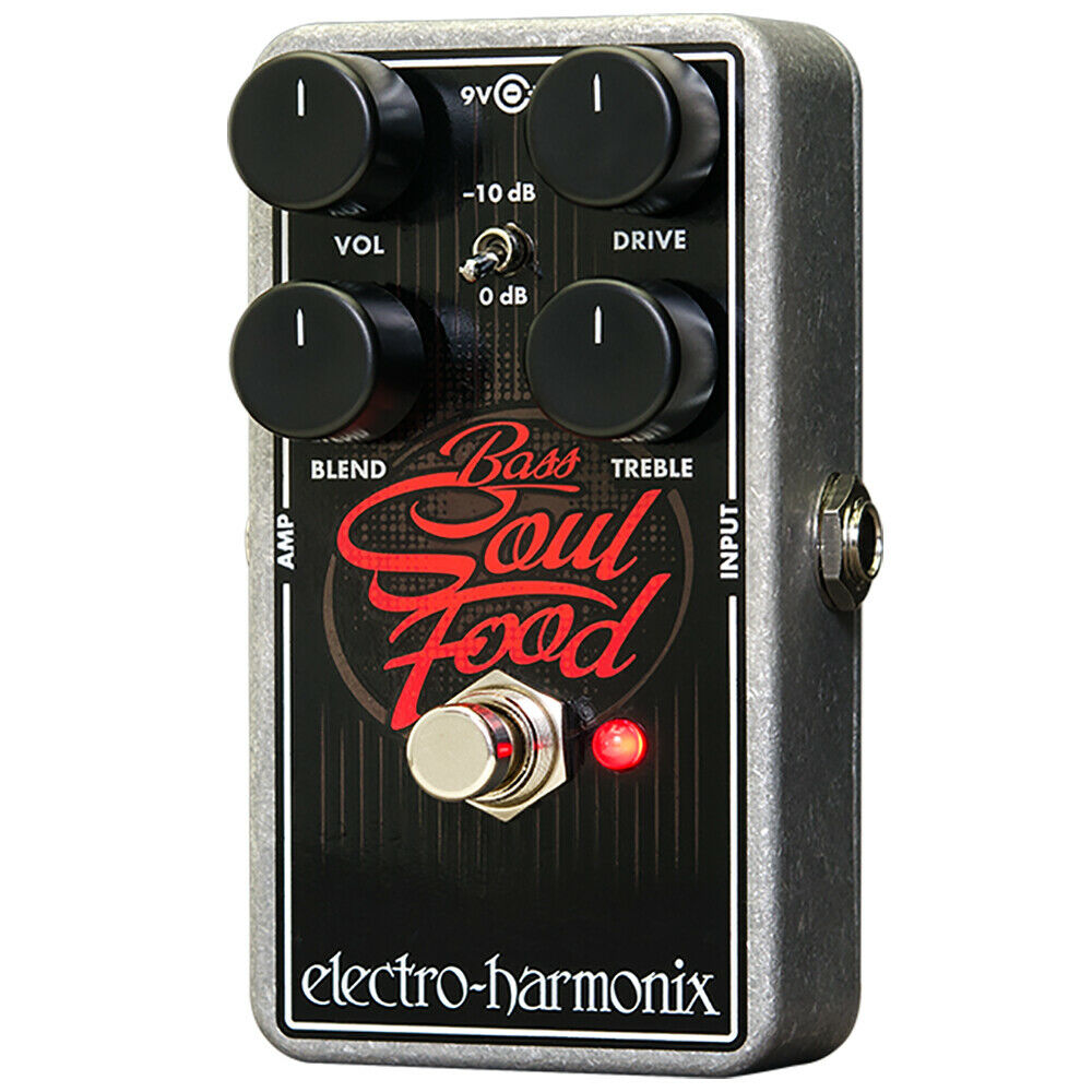 Electro-harmonix Bass Soul Food Distortion Fuzz Overdrive Guitar Effects Pedal