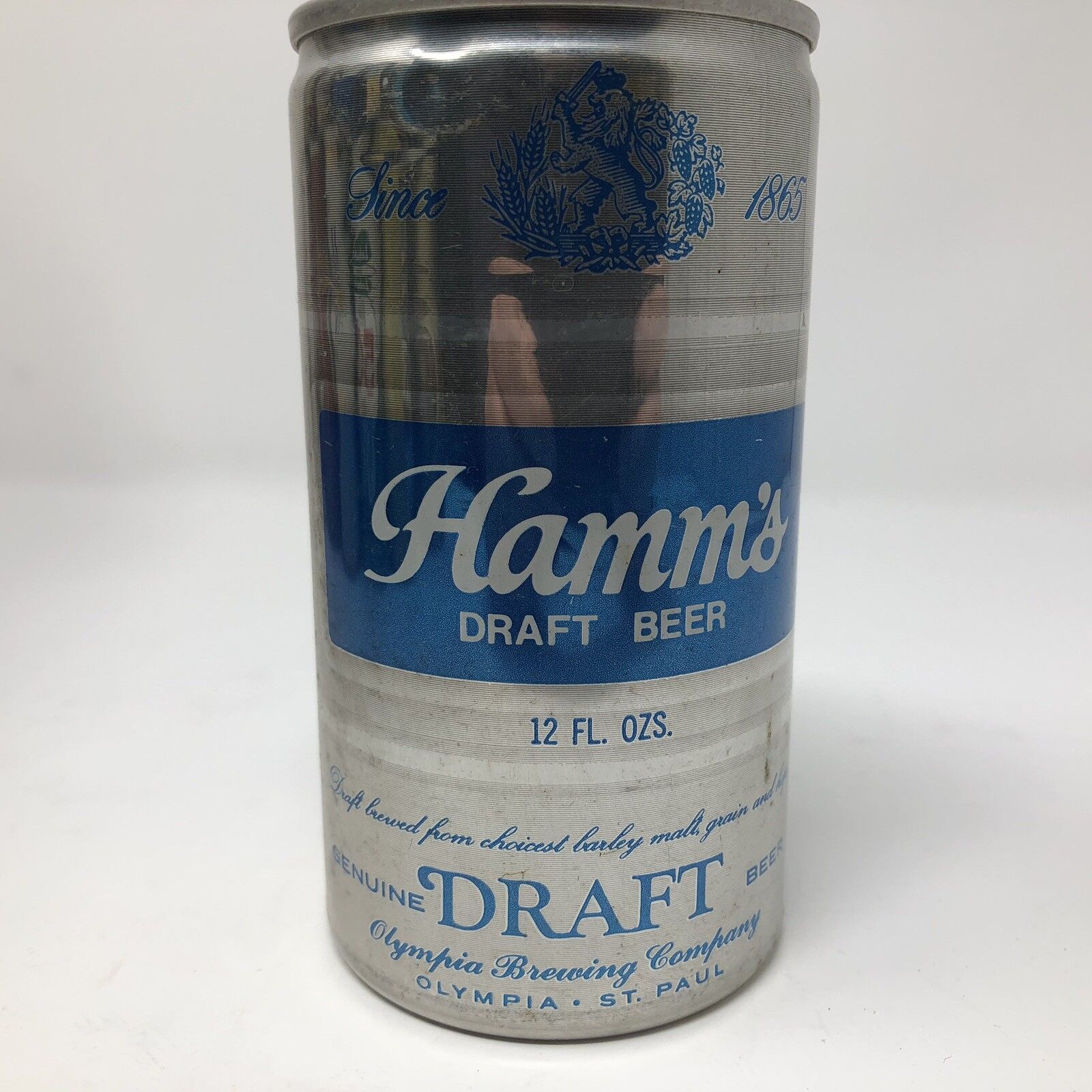 Hamm's Draft Barrel Shaped 12 Oz Pull Tab Beer Can, Theodore Hamm Company