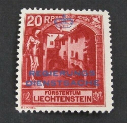 Nystamps Liechtenstein Stamp # O3 Mint Og H $90    S3y750