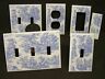 Toile Blue And White #1  Light Switch Cover Plate Or Outlet