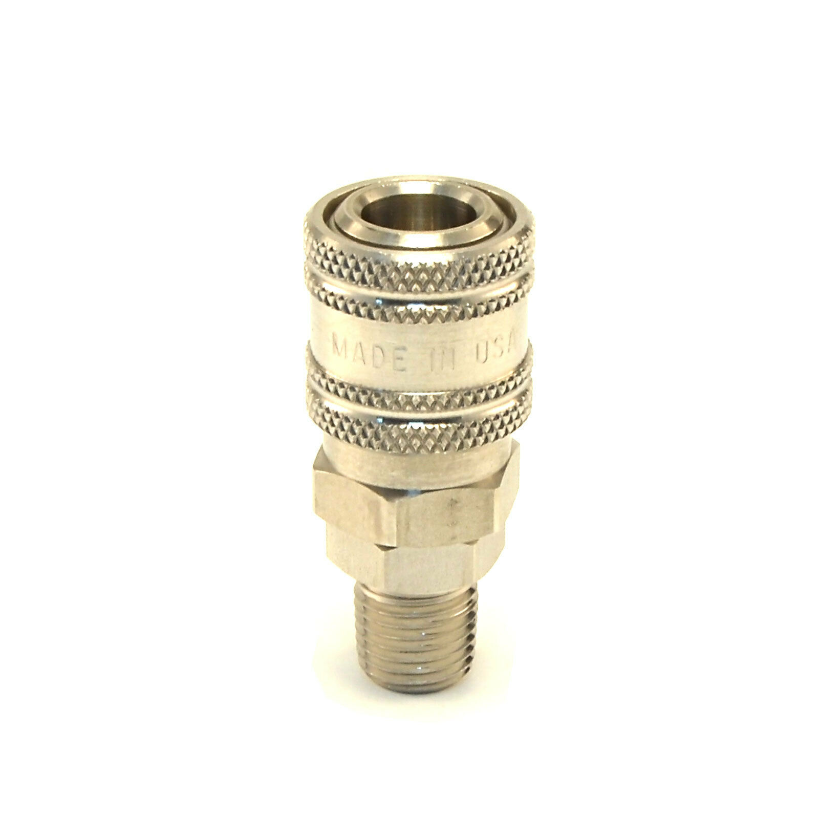 Stainless Steel Quick Connect Coupler 1/4" Male Npt Air Hose Fittings Usa