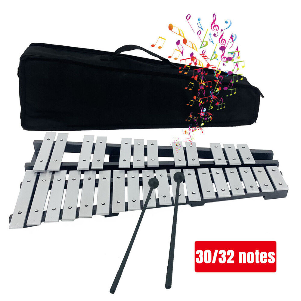 30/32note Glockenspiel Xylophone Percussion Orchestral +mallets+stand+bag