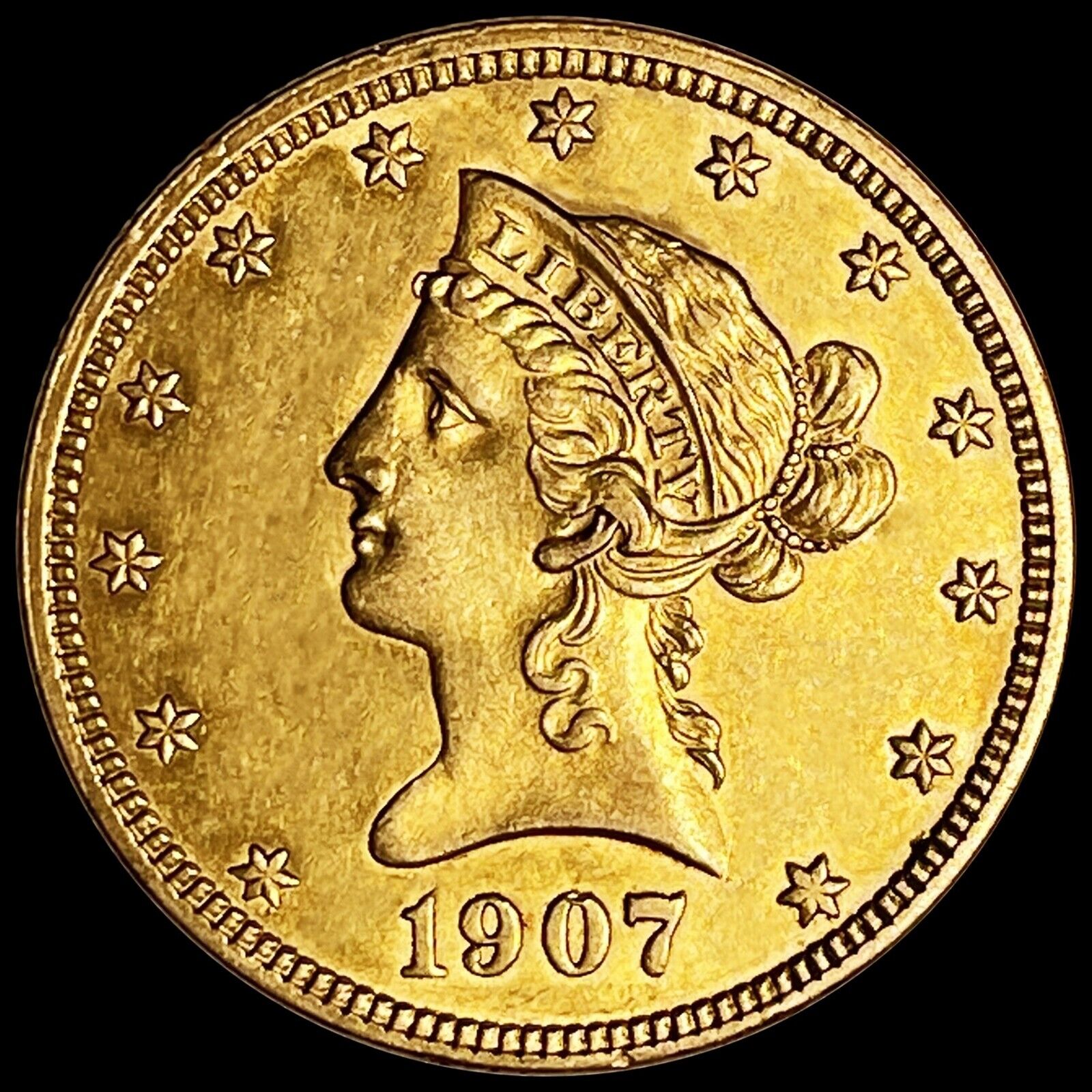 1907 $10 Gold Eagle Uncirculated