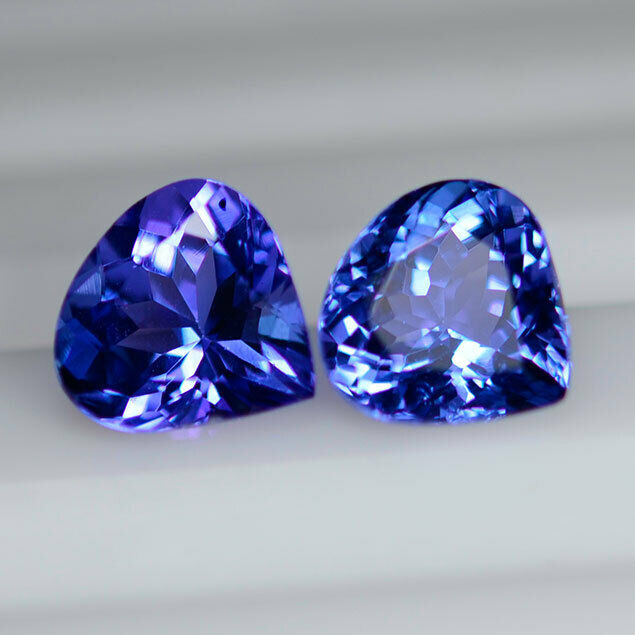 2.73 Cts 2-pcs New To Auction Sale Best Quality Pear Tanzanite