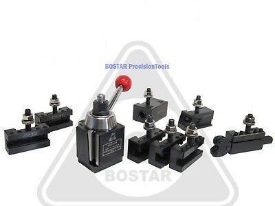 Bostar  Axa 250-111 Wedge Type Tool Post, Tool Holder Set For Lathe 6 -12", 10pc