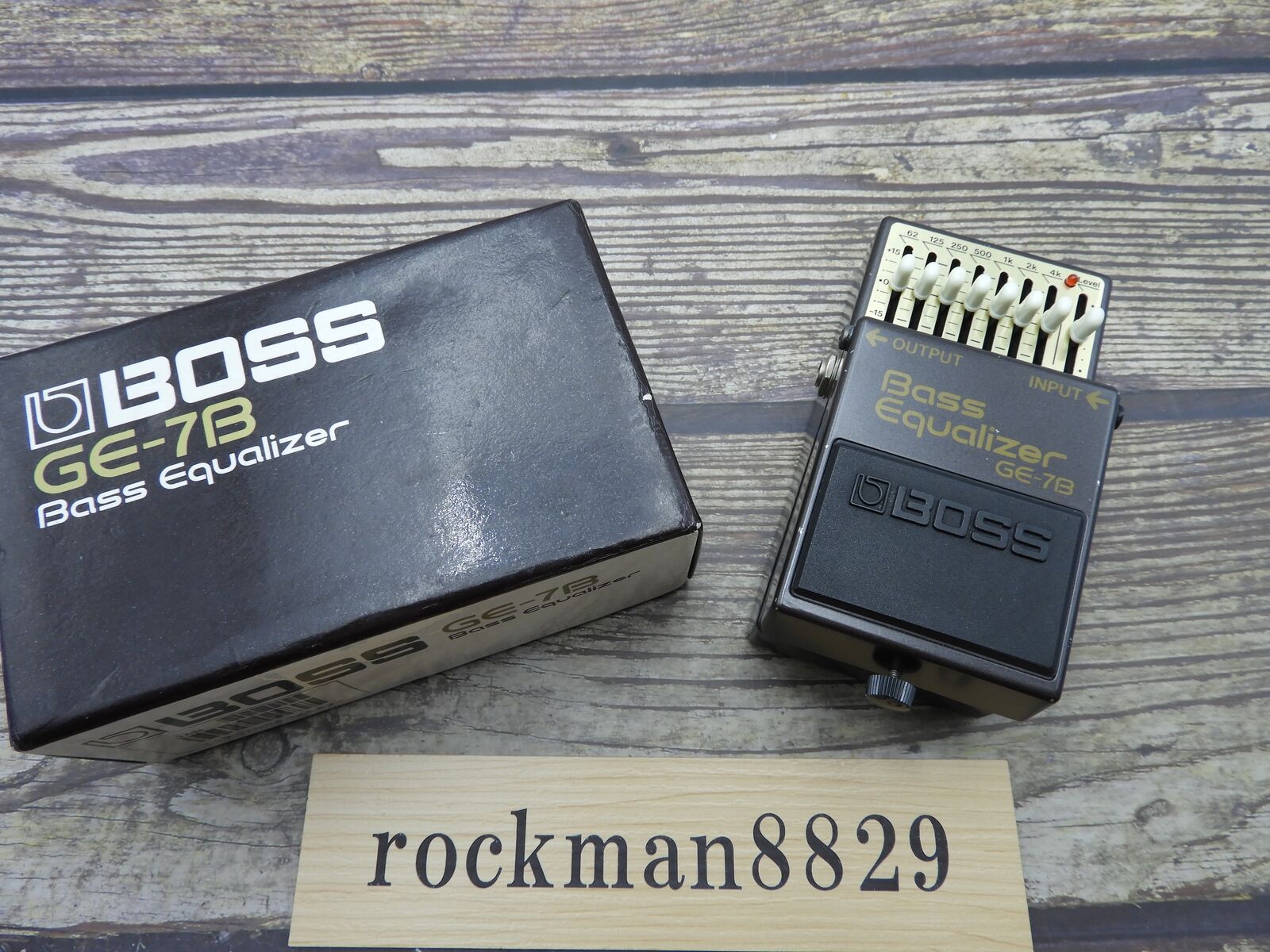 Boss Ge-7b Bass Equalizer Vintage Bass Effect Pedal 1994 W/box [rank B]