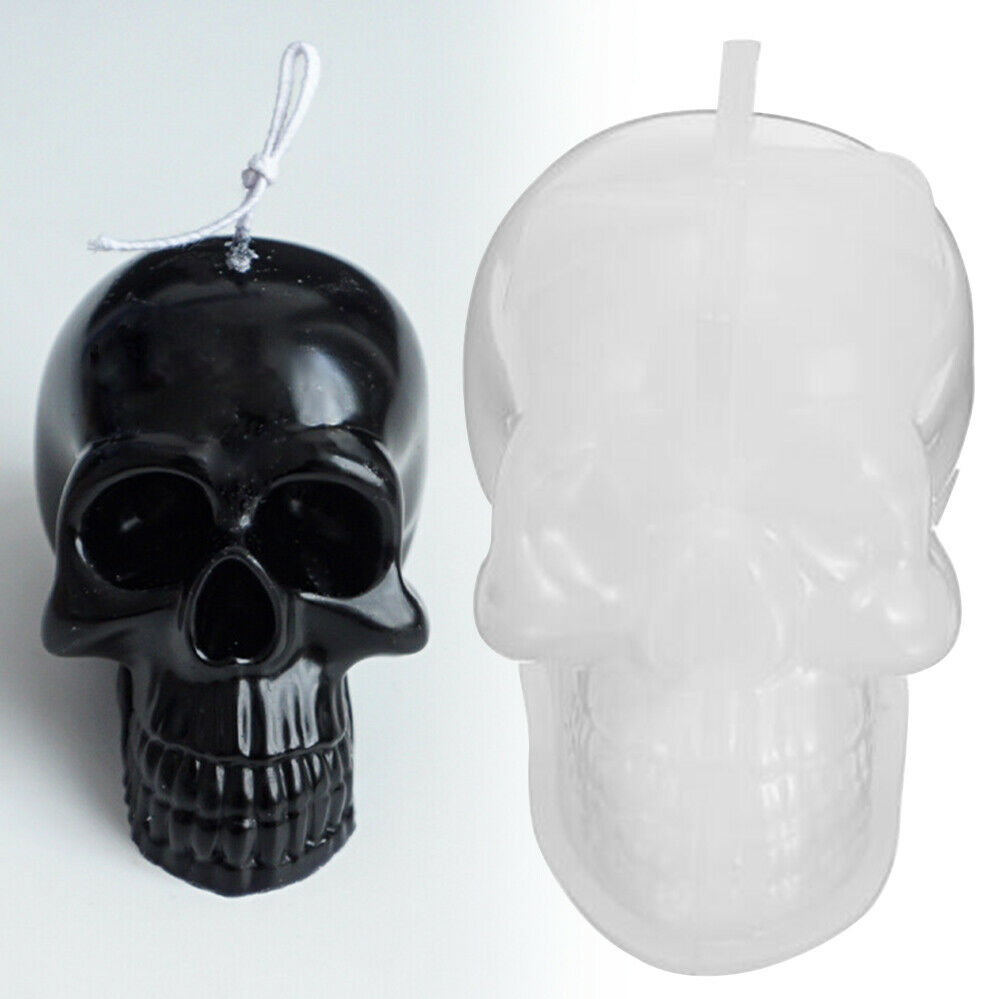 Template Craft Tool Moulds Candle Making Mold Diy Wax Form Silicone Skull Shape