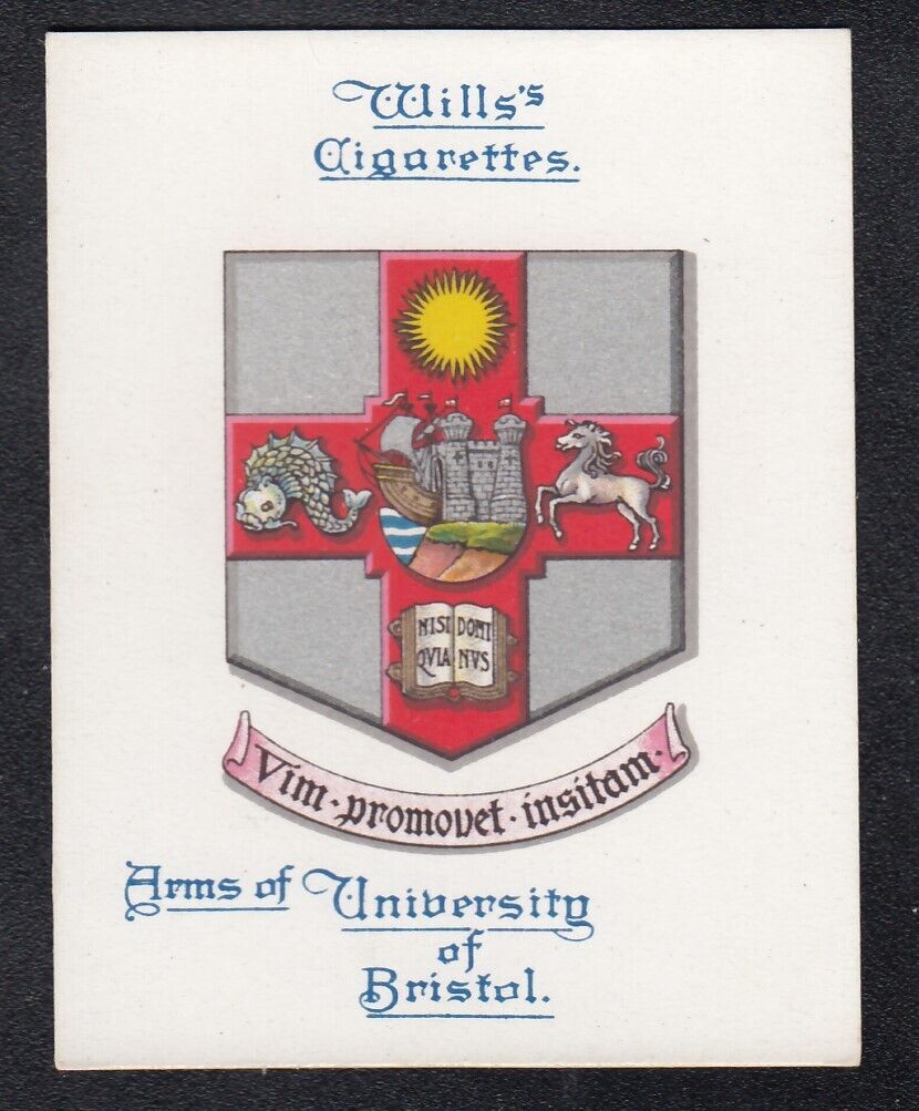 Vintage 1923 Arms Of Universities British Empire University Of Bristol