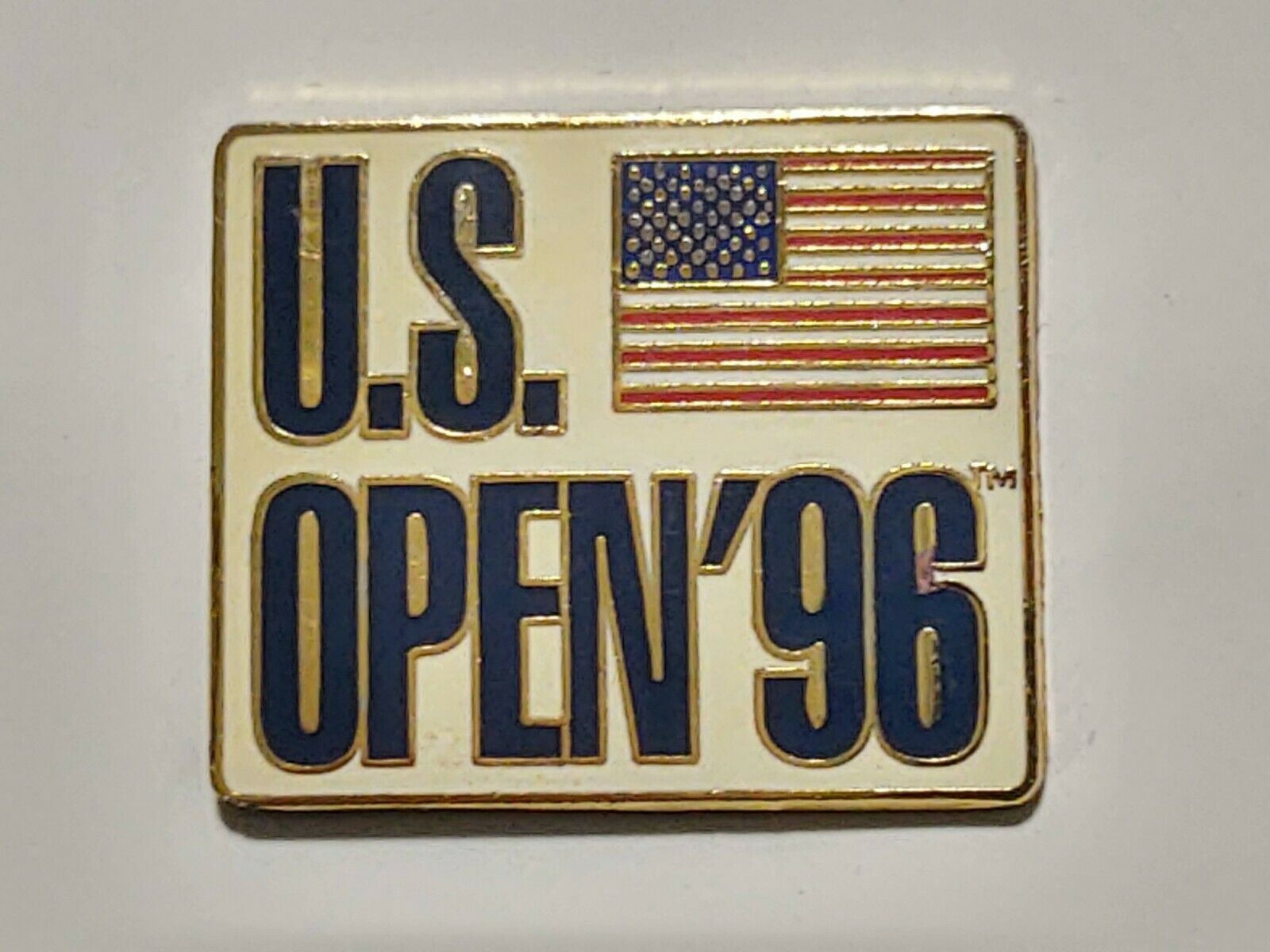 1996 Us Tennis Open American Flag Hat Lapel Pin