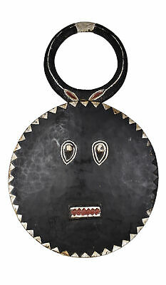 Baule Goli Mask Large Black Kplekple African Art