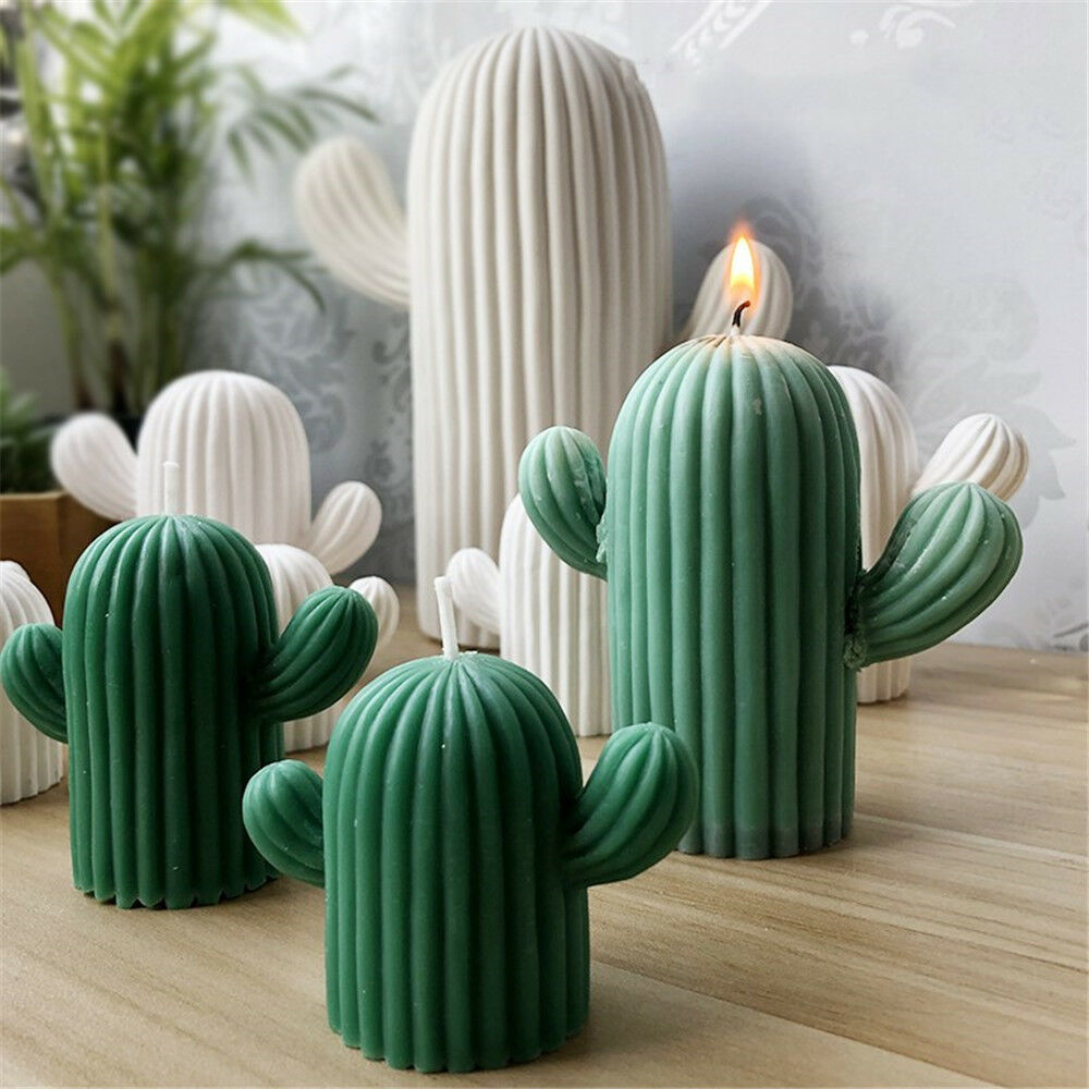 3d Cactus Candle Molds Silicone Soap Mold Diy Craft Wax Resin Plaster Mould