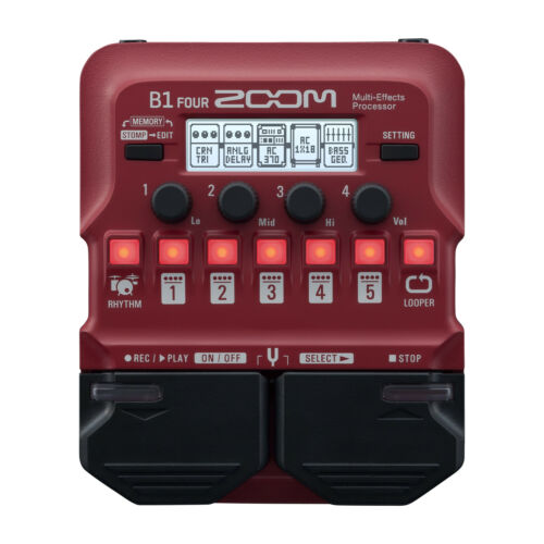 Zoom B1 Four Multi-effects Processor For Bass Guitar