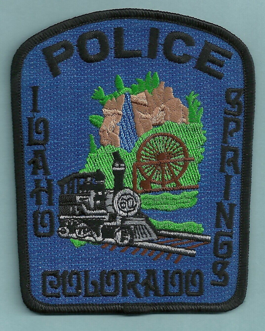 Idaho Springs Colorado Police Shoulder Patch Locomotive