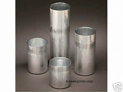 Round Pillar Seamless Aluminum Candle Molds 3 Inch Size (you Choose Height)