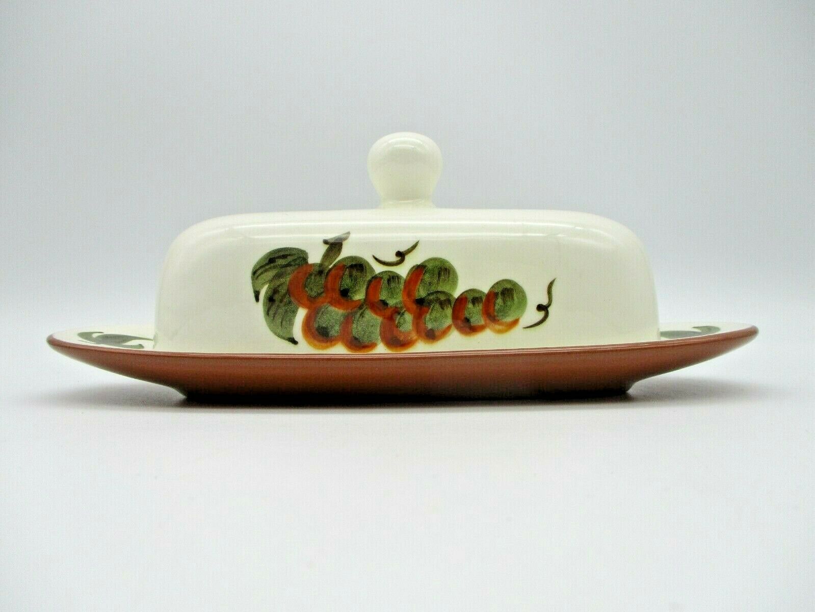 Vintage Stangl Pottery Orchard Song Butter Dish W/lid  Nj Usa