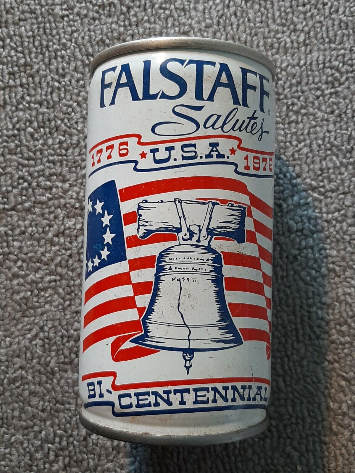 1976 Falstaff*bi-centennial* Pull Tab 12 Oz Beer Can*keg Style Steel*no Rust