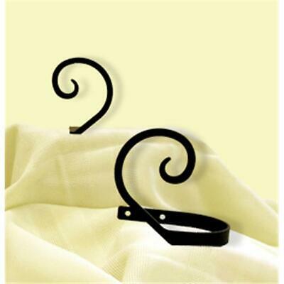 Village Wrought Iron Cur-tb-103 Scroll Tie Backs
