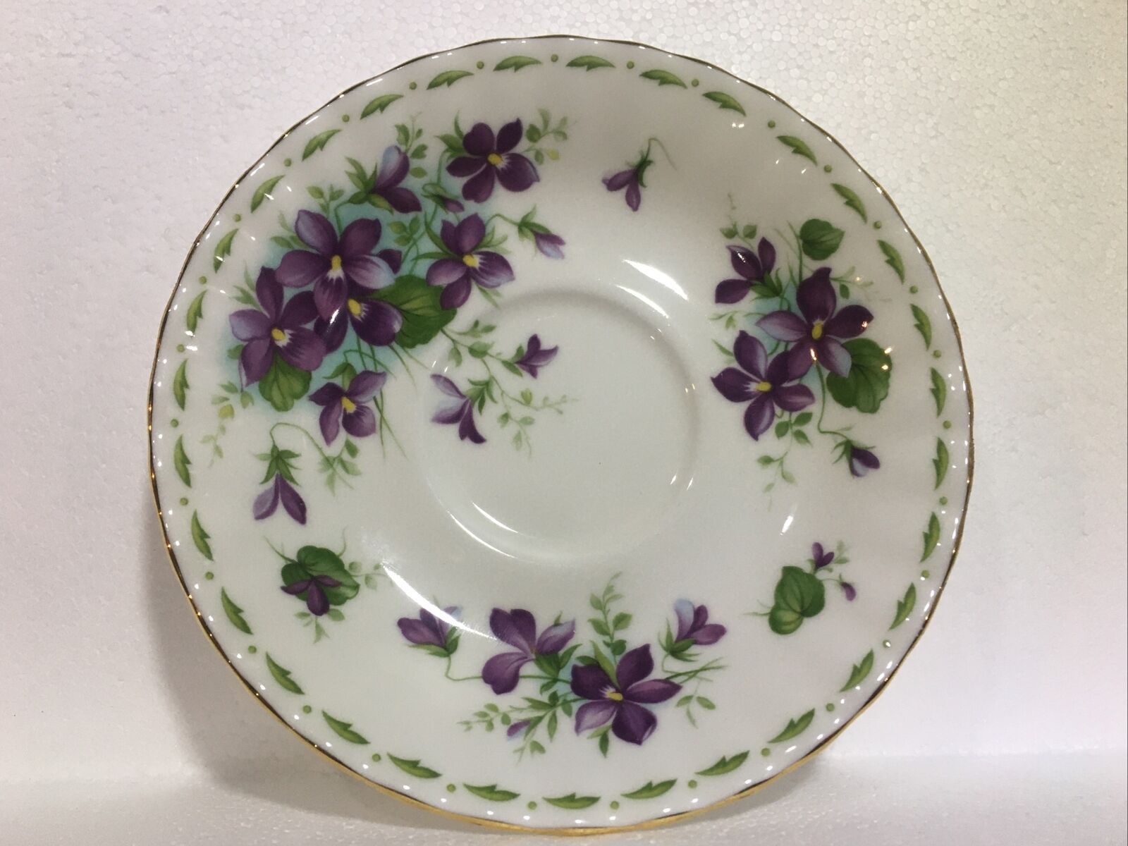 Royal Albert Violets Bone China Saucer, 5 1/2", England