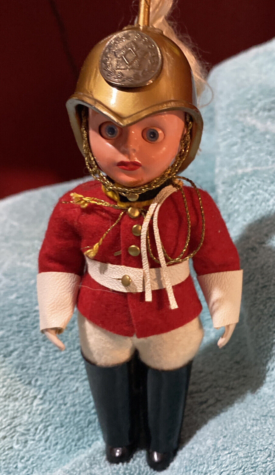 Vintage Queen's Guard Sleepy Eye Doll London England Souvenir Soldier 7 Inches