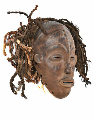 Chockwe Mask Mwana Pwo With Headdress African Art