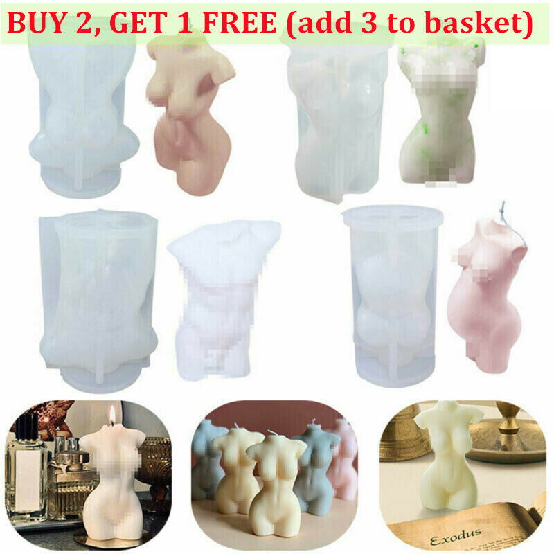 Nude Body Silicone Candle Mold Female Perfume Candle Making Wax Mould Soap Molds