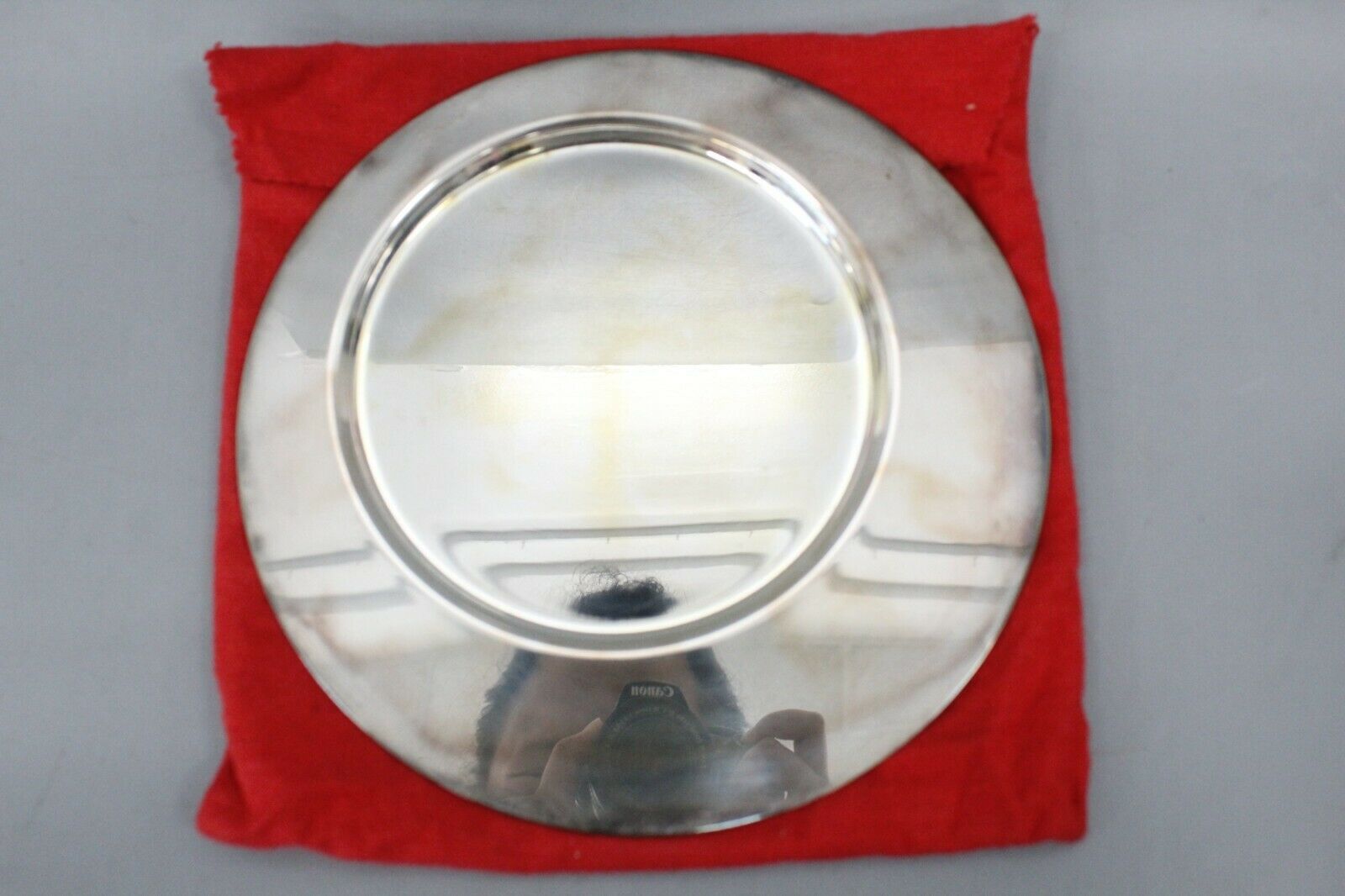 Gio Ponti For Cleto Munari Vintage Modernist Silver Plated Plate 8 7/8"